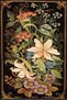 Flower and Rose Patterned Woven Base Modern Decorative Carpet Miravip251 - 2