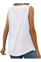 Crew Neck Lace Viscose Women's Blouse - Sleeveless - 3