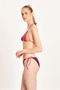 WOMEN'S MULTICOLOR TRIPLE KNITTED DETAILED TRIANGLE BIKINI SET 24S118ST - 6