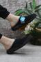 Albı WMN Black Anatomical Comfortable Flexible Sabo Slippers Women's Slippers - 4