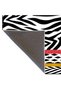 Yellow Zebra Ethnic Patterned Geometric Modern Decorative Carpet miravip279 - 5