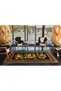 Frame Flroal Geometric Modern Decorative Carpet Miravip257 - 3