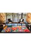 Colorful Checkered Floral Floral Geometric Modern Decorative Carpet Miravip223 - 4