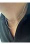 Double Figaro Men's Necklace Women's Stainless Steel Unisex Non-Tarnish Color-Tossing - 3