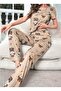 طقم بيجامة نسائي بأكمام قصيرة CoffeeWithMilkBear - 5