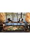 Flower and Rose Patterned Woven Base Modern Decorative Carpet Miravip251 - 3