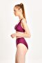 Women's Gathering High Waist Back Adjustable Bikini Set 24S105ST - 3