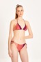 WOMEN'S MULTICOLOR TRIPLE KNITTED DETAILED TRIANGLE BIKINI SET 24S118ST - 5