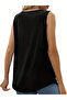 Crew Neck Lace Viscose Women's Blouse - Sleeveless - 4