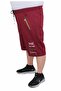 Men's Plus Size Combed Cotton Shorts Run Your City 24634 Claret Red - 2