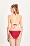 Women's Burgundy Lace Side-Tie Triangle Bikini Set 24S116St - 6