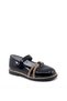 Ayakkabımood Arz 4752 Black Patent Leather Stoned Girl's Ballerina Shoes - 2