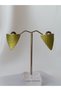 Steel Earring Apparatus & Green Metallic Color & Gold Edge Detail Polymer Clay Earrings - 6