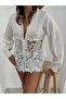 Lace Seersucker Fabric Shirt