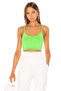 Women's Pistachio Green U-Neck Strap Crop