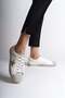 White Gold Starry Star Women's Casual Sneakers - 3