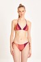 WOMEN'S MULTICOLOR TRIPLE KNITTED DETAILED TRIANGLE BIKINI SET 24S118ST - 4