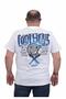 Men's Large Size Crew Neck T-Shirt Cool Boys 24125 WHITE - 2