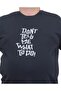 Men's Large Size Crew Neck T-Shirt Cool Boys 24125 NAVY - 3