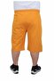 Men's Plus Size Combed Cotton Shorts Run Your City 24634 MUSTARD - 3