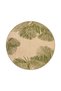 Woven Base Carpet with Green Leaves in Yellow Shades Miravip301 - 4