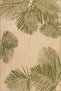 Woven Base Carpet with Green Leaves in Yellow Shades Miravip301 - 2