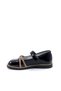 Ayakkabımood Arz 4752 Black Patent Leather Stoned Girl's Ballerina Shoes - 4