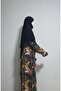 Short Ready-To-Wear Veil Suitable for Hajj and Umrah, Black Souffle Khimar. - 3