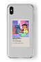 حافظة شفافة مطبوعة بتصميم ملصق بسيط متوافق مع هاتف Iphone Xs Max من Lilo وStitch