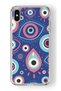 iPhone X and XS Compatible Evil Eye Design Printed Transparent Case