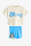 New Season Girl's Blue Printed Suit