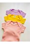 3-Piece 100% Cotton Camisole Short Sleeve Baby Bodysuit - 5