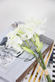 Artificial 9 Narcissus Bouquet 40 cm White - 3