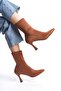 Women's Short Heeled Stretch Boots - 4