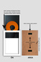 3 قطع إطار 30x40 - إطار أبيض - إطار A3 - إطار صور متعدد MDF - 3