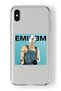 حافظة شفافة مطبوعة بتصميم Eminem متوافقة مع iPhone X وXs