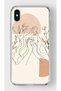 حافظة شفافة مطبوعة بتصميم فني متوافق مع هاتف Iphone Xs Max