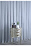 Grek Modern 1/2 Pleated Curtain, with Skirt Trim (Few Pleats) - 2