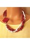 Coral Howlite Necklace