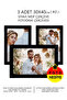 3 قطع إطار 30x40 - إطار أسود - إطار A3 - إطار صور متعدد MDF