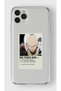 حافظة شفافة مطبوعة بتصميم ملصق بسيط متوافق مع هاتف Iphone 11 Pro Max