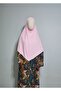 Short Ready-To-Wear Hijab Suitable for Hajj and Umrah, Sandy Souffle Khimar in Pink. - 4