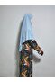 Short Ready-To-Wear Hijab Suitable for Hajj and Umrah, Sandy Souffle Khimar Blue - 5