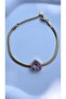 Pink Heart Italian Chain Steel Bracelet - 2