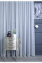 Grek Modern 1/2 Pleated Curtain, with Skirt Trim (Few Pleats) - 3
