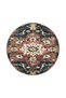 Traditional Argyle Patterned Woven Base Carpet in Red Blue Shades Miravip328 - 4