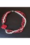 Coral Howlite Necklace - 2