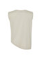 Taş More Sustainable %100 Pamuk Etek Ucu Asimetrik Bisiklet Yaka Örme T-Shirt TWOSS24TS00156 - 8