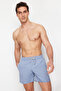 Açık Mavi Basic Standart Boy Deniz Şortu TMNSS20DS0023 - 2
