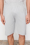 Gray Regular Fit Crew Neck Knitted Shorts Pajamas Set TMNSS24PT00046 - 5